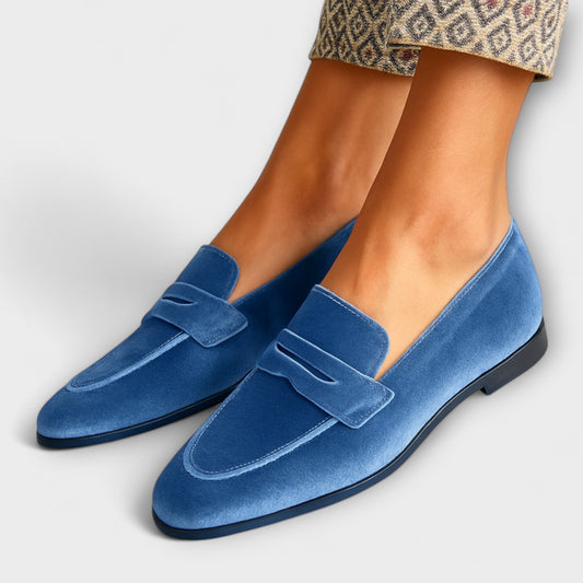 Louise | Mocasines de terciopelo suave