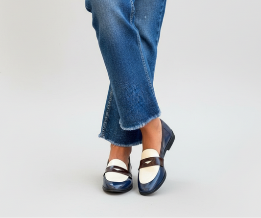 Claudia | Mocasines con contraste