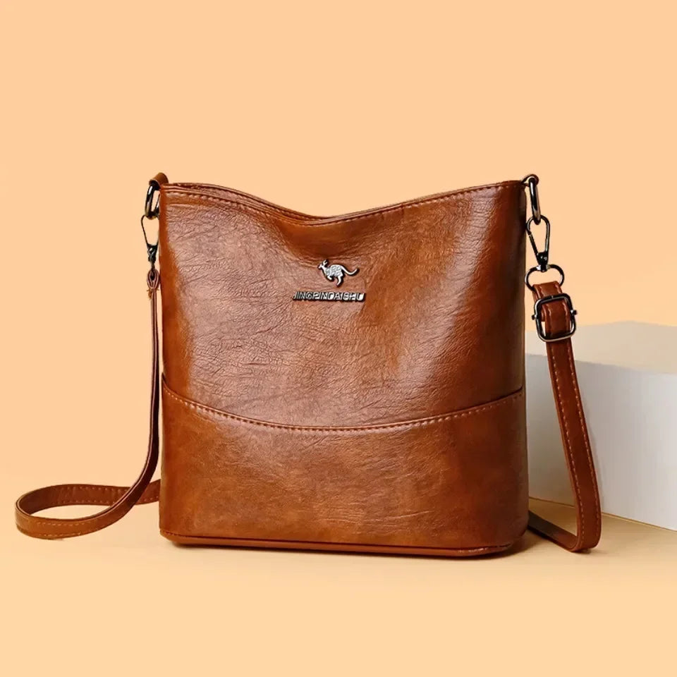 Bolsa croce in pelle di marca di lusso (ACQUISTA 1 E NE RICEVI 1 IN OMAGGIO)