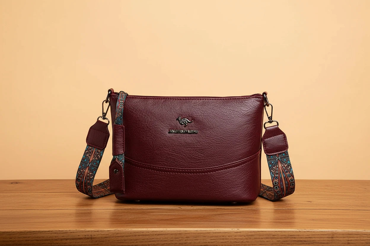 Esclusiva borsa a tracolla in pelle moderna (ACQUISTA 1 E NE RICEVI 1 IN OMAGGIO)