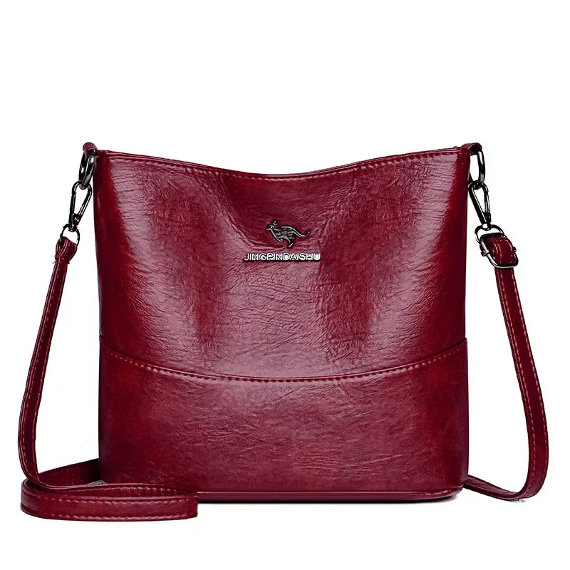 Bolsa croce in pelle di marca di lusso (ACQUISTA 1 E NE RICEVI 1 IN OMAGGIO)