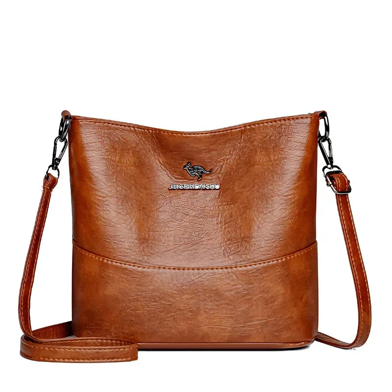 Bolsa croce in pelle di marca di lusso (ACQUISTA 1 E NE RICEVI 1 IN OMAGGIO)