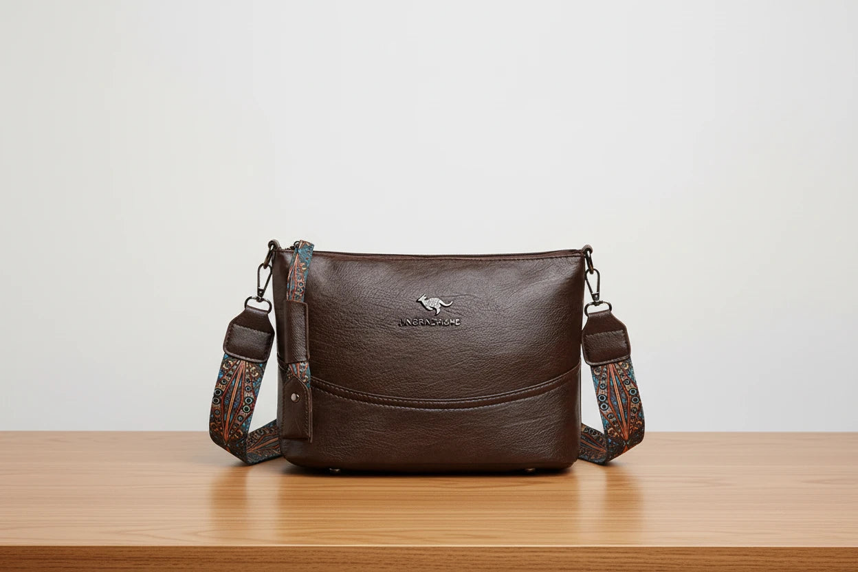 Esclusiva borsa a tracolla in pelle moderna (ACQUISTA 1 E NE RICEVI 1 IN OMAGGIO)