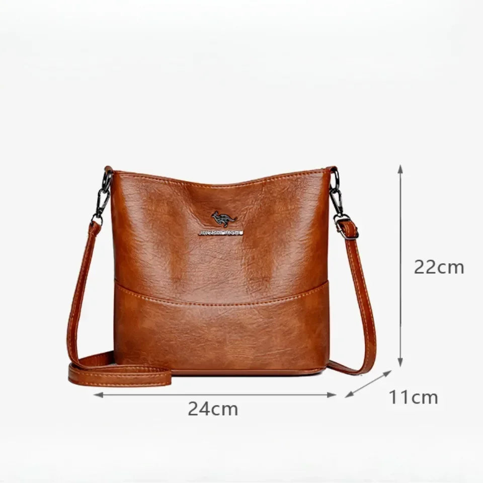 Bolsa croce in pelle di marca di lusso (ACQUISTA 1 E NE RICEVI 1 IN OMAGGIO)
