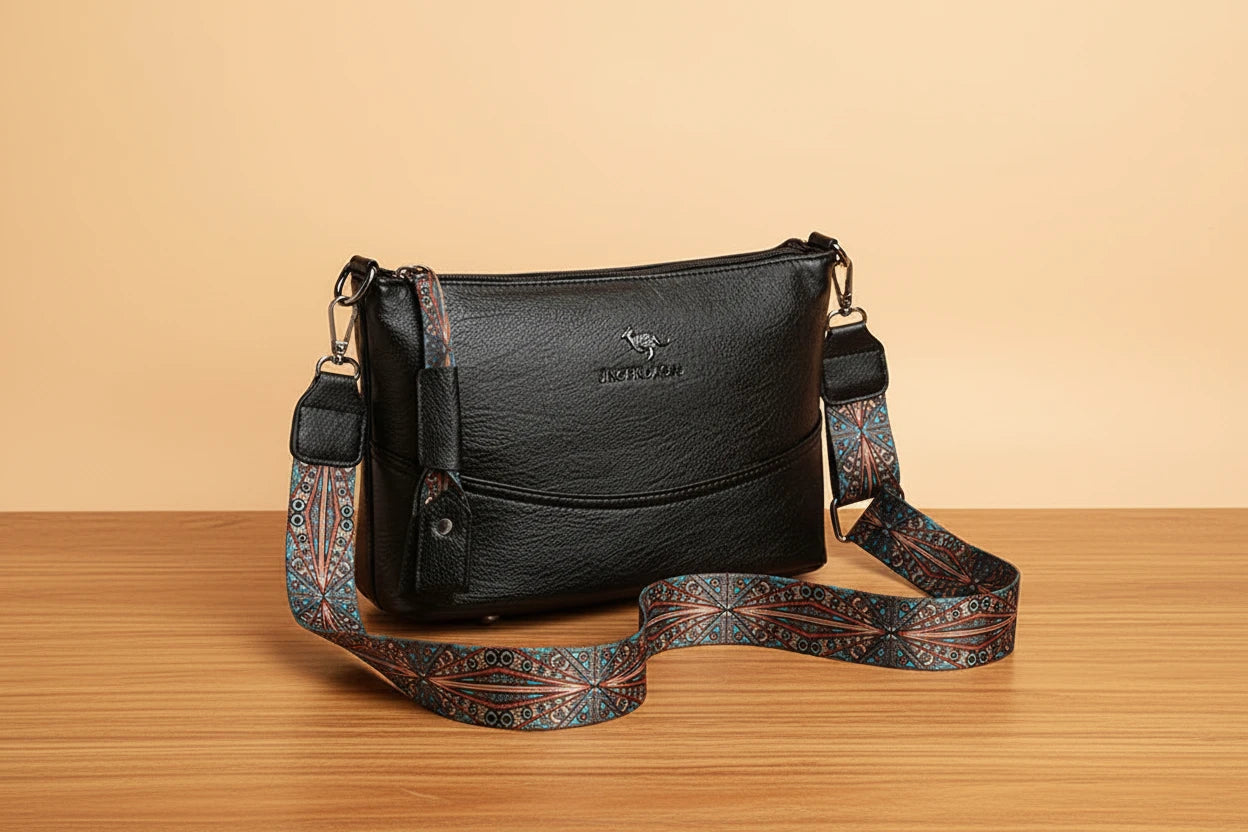 Esclusiva borsa a tracolla in pelle moderna (ACQUISTA 1 E NE RICEVI 1 IN OMAGGIO)