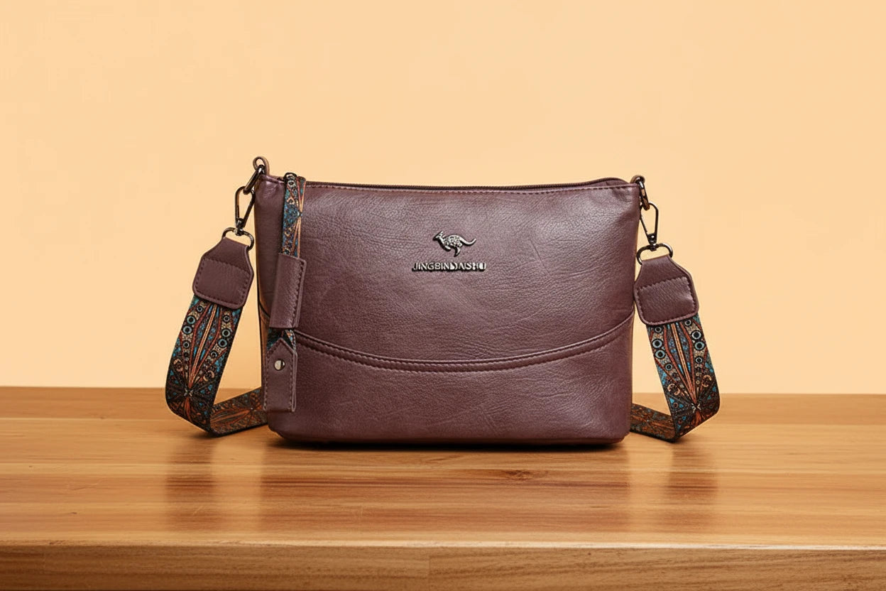 Esclusiva borsa a tracolla in pelle moderna (ACQUISTA 1 E NE RICEVI 1 IN OMAGGIO)
