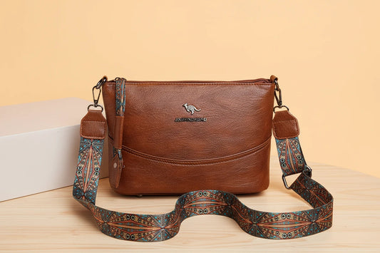 Esclusiva borsa a tracolla in pelle moderna (ACQUISTA 1 E NE RICEVI 1 IN OMAGGIO)
