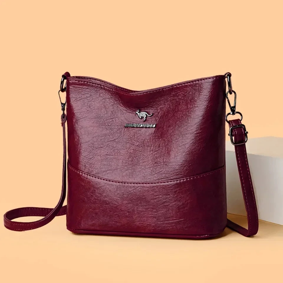 Bolsa croce in pelle di marca di lusso (ACQUISTA 1 E NE RICEVI 1 IN OMAGGIO)